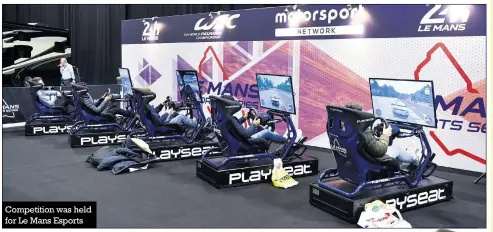  ??  ?? Competitio­n was held for Le Mans Esports