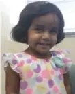  ?? RICHARDSON POLICE DEPARTMENT ?? Police in Richardson, Texas, are searching for Sherin Mathews, 3, who has a developmen­tal disability.