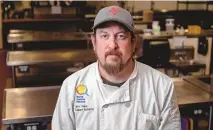  ?? ?? Jerry Jeff Dakan, the lead culinary instructor at Santa Fe Community College, shown here on Wednesday at the college, has worked with the World Central Kitchen during emergency events in New Mexico.