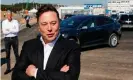  ?? Photograph: Odd Andersen/AFP/ Getty Images ?? Elon Musk at the constructi­on site earlier this year.