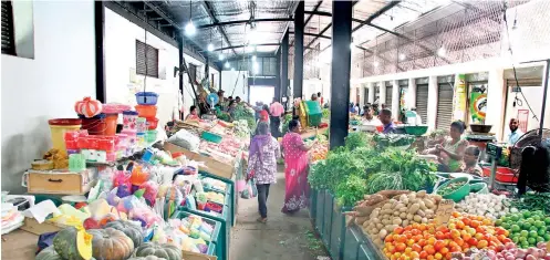  ??  ?? Dematagoda market: Vegetables galore. Pix by Indika Handuwala