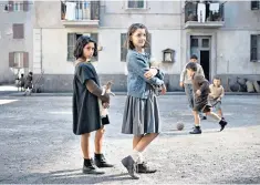  ??  ?? ‘My Brilliant Friend’: the young stars of the adaptation of Elena Ferrante’s Italian novels