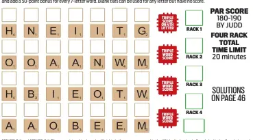  ?? ?? SCRABBLE ® and SCRABBLE ® Tiles are registered trademarks. All rights in the game are owned in the USA by Hasbro Inc, in Canada by Hasbro Canada Inc, and elsewhere by J.W. Spear & Sons Ltd, a subsidiary of Mattel, Inc. © 1997, United Feature Syndicate, Inc.