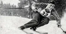  ?? BILD: SN/ARCHIV ?? Hans Hinterholz­er nahm 1948 an den Winterspie­len teil.