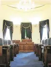  ??  ?? Empty seats: Senators fear they will not be able to meet