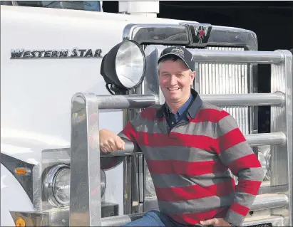  ??  ?? PROUD: Rupanyup farming leader Andrew Weidemann, pictured with his prized Western Star grain truck, received an AM in the 2020 Queen’s Birthday Honours List announced on Monday.