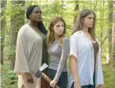  ?? LIONSGATE ?? Wunmi Mosaku, from left, Anna Kendrick and Kaniehtiio Horn star in the indie drama “Alice, Darling.”