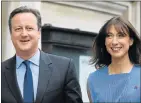  ??  ?? CRUCIAL VOTE: Prime Minister David Cameron and his wife, Samantha, on their way to vote yesterday