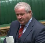  ??  ?? SNP Westminste­r leader Ian Blackford addressed conference