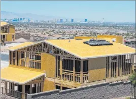  ?? Las Vegas Review-journal file ?? Constructi­on continued this summer on a Henderson community. The newhome median price for single-family detached products was $399,000, a
1.8 percent year-to-year increase from November 2019.