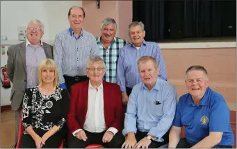  ??  ?? At the launch of ‘Rolling Back the Years with the Legends of Cork’s Showband’s Era’ concerts in The Edel Quinn Hall, Kanturk were: Mary Burke (Crystal Swing), Joe Mac (the Dixies), Oliver O’ Donnell (Maurice Mulcahy Orchestra), Art Supple (The...