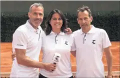  ??  ?? EXPERTOS. Corretja, Conchita y Arrese comentarán el US Open.
