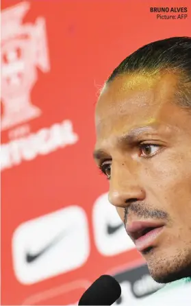  ?? Picture: AFP ?? BRUNO ALVES