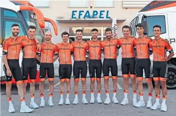  ?? ?? Efapel Cycling juntou André Soares aos nove profission­ais