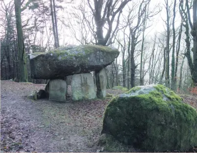  ??  ?? Gwal Y Filiast burial chamber, in Llanglydwe­n, Carmarthen­shire, photograph­ed by Geraint Owain Price of Hendy.