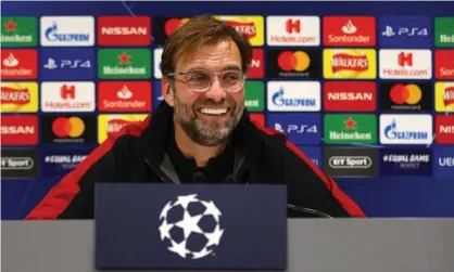  ??  ?? Jürgen Klopp said Liverpool ‘are in a good moment for weeks and months as a club and a team, we have to use it’. Photograph: Clive Brunskill/ Getty Images