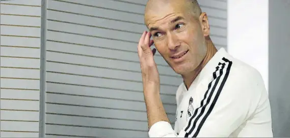  ?? FOTO: SIRVENT ?? Zidane dejó claro que ahora mismo sólo está pensando en lo que resta de temporada, no en la lista de altas y bajas de la próxima campaña