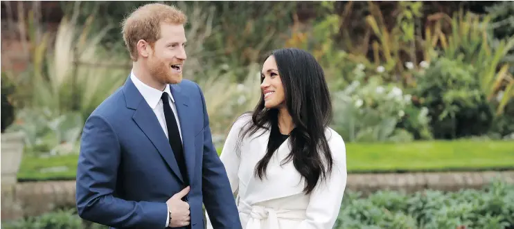  ??  ?? The wedding countdown is on! You have two months to brush up on your royal knowledge before Prince Harry and Meghan Markle walk down the aisle. — The Associated