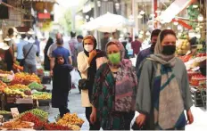  ?? Reuters ?? A market in Tehran. Almost half of Iran’s 82 million population are now below the poverty line amid soaring unemployme­nt.
