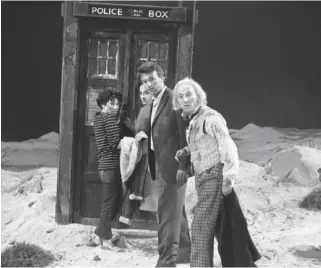  ??  ?? William Hartnell (right) plays Doctor Who in the first episode, which was described
as “a cross between Wells’ Time Machine and a space-age Old Curiosity Shop”