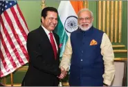  ??  ?? Mukesh Aghi with PM Narendra Modi.