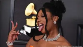  ??  ?? Rapper Meghan Thee Stallion won the best new artist award