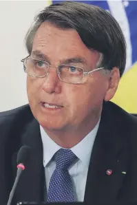  ??  ?? Jair Bolsonaro, gobernante de Brasil.