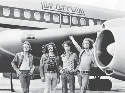  ?? (BOB GRUEN) ?? No iban en dirigible. Led Zeppelin salía de gira con su propio Boeing.