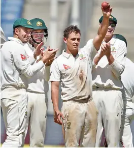  ?? — PTI ?? Aussie spinner Steve O’Keefe is the man of the moment.