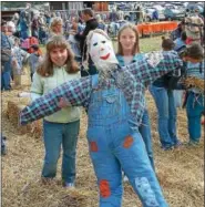  ?? SUBMITTED PHOTO ?? Hay Creek Apple Festival is set for Oct. 8and 9. Shown here is some scarecrow fun from a previous festival.