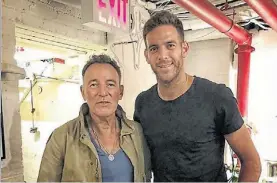  ?? INSTAGRAM ?? Con “El Jefe”. Del Potro fue a ver a Bruce Springstee­n.