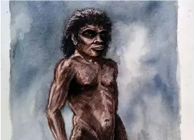  ?? Photograph: English Heritage/PA ?? An artist’s impression of Boxgrove man from the 480,000-year-old fossil remains.