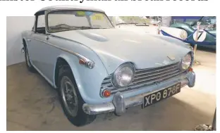  ??  ?? This TR5 PI needs restoratio­n, but its new owner paid £40,280 for it before any work begins.