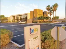  ?? OSUNA
PHOTO VINCENT ?? A view of the Imperial County Office of Education building on Friday in El Centro. ICOE hosted a virtual town-hall meeting on Friday, during which local school counselors spoke about their student outreach efforts during the pandemic.