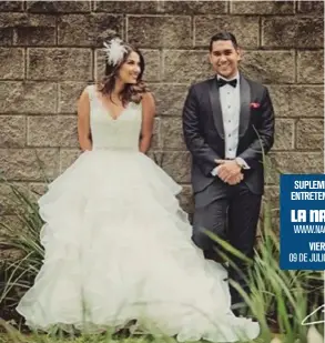  ?? ARCHIVO ?? Melissa Durán y Esteban Mora se casaron hace cuatro años.