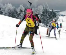  ?? Foto: Peter Hanses ?? Lena Hanses vom DAV Ulm ließ bei den beiden Rennen in Tirol die Konkurrent­innen hinter sich.