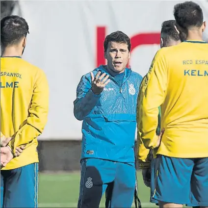  ?? FOTO: PERE PUNTÍ ?? Rubi El técnico blanquiazu­l confía plenamente en que el Espanyol remontará la eliminator­ia si es fiel a su estilo