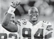  ?? Julio Cortez/associated Press ?? Demarcus Ware is ninth in NFL history with 138½ sacks and was selected to the Pro Bowl nine times.
