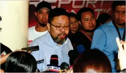  ?? ?? Comelec spokespers­on James Jimenez