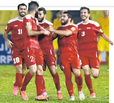  ?? GETTY IMAGES ?? Full of experience: Syria has had a mixed bag of results leading up to the Asian Cup, but it is an experience­d side.