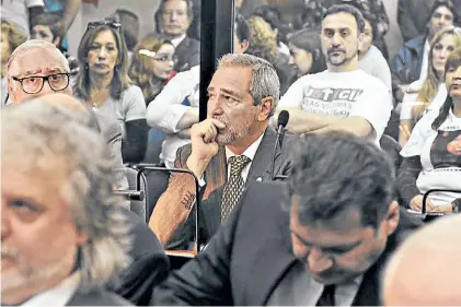  ?? ALFREDO MARTINEZ ?? Imputado. Ricardo Jaime, en una de las audiencias del juicio oral de Comodoro Py.