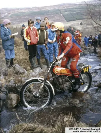  ??  ?? 1979 SSDT: A disappoint­ing week
on the Montesa 11th position