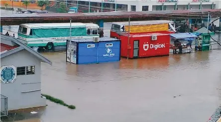  ?? Flooding in Ba Town. Photos: Waisea Nasokia ??