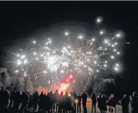 ??  ?? Last year’s fireworks display at Macclesfie­ld Golf Club in Prestbury Ray Bradbury