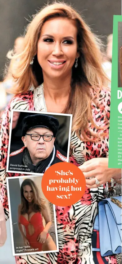  ??  ?? David Sullivan proposed in
July
In her “date
set night” Primark