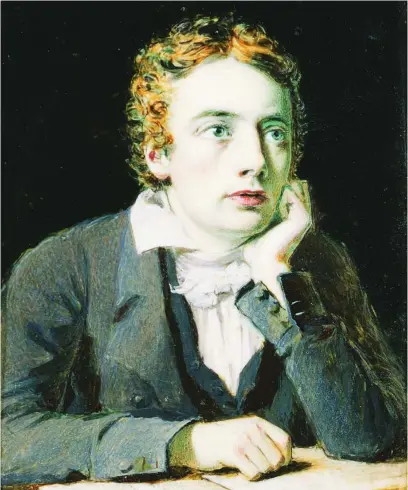  ?? NATIONAL PORTRAIT GALLERY ?? Retrato de John Keats por Joseph Severn (1819) en la National Portrait Gallery