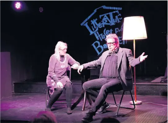  ?? ALLE FOTO: SINDRE OMENÅS ?? IBSENFORSK­NING: Anne Kydland og Paal Skaate stilte spørsmålet om Ibsen faktisk har eksistert.