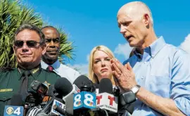  ?? EFE ?? gobernador de Florida, Rick Scott, dijo que reconocer un “error” no sería suficiente/