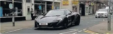  ??  ?? Supercar Ronan Keating was behind the wheel