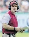  ?? CHRIS O'MEARA/AP ?? FSU coach Jimbo Fisher dealt with a long layoff after Hurricane Katrina as an LSU assistant.